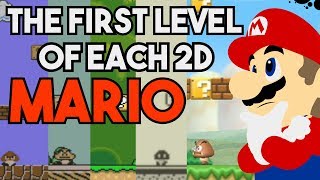 The First Level of each 2D Mario Game.