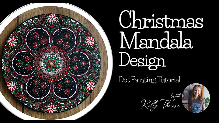 Christmas Mandala Design - Dot Painting Tutorial