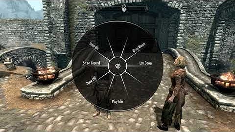 Skyrim Mod: Idle Animation Wheel Menu Demo
