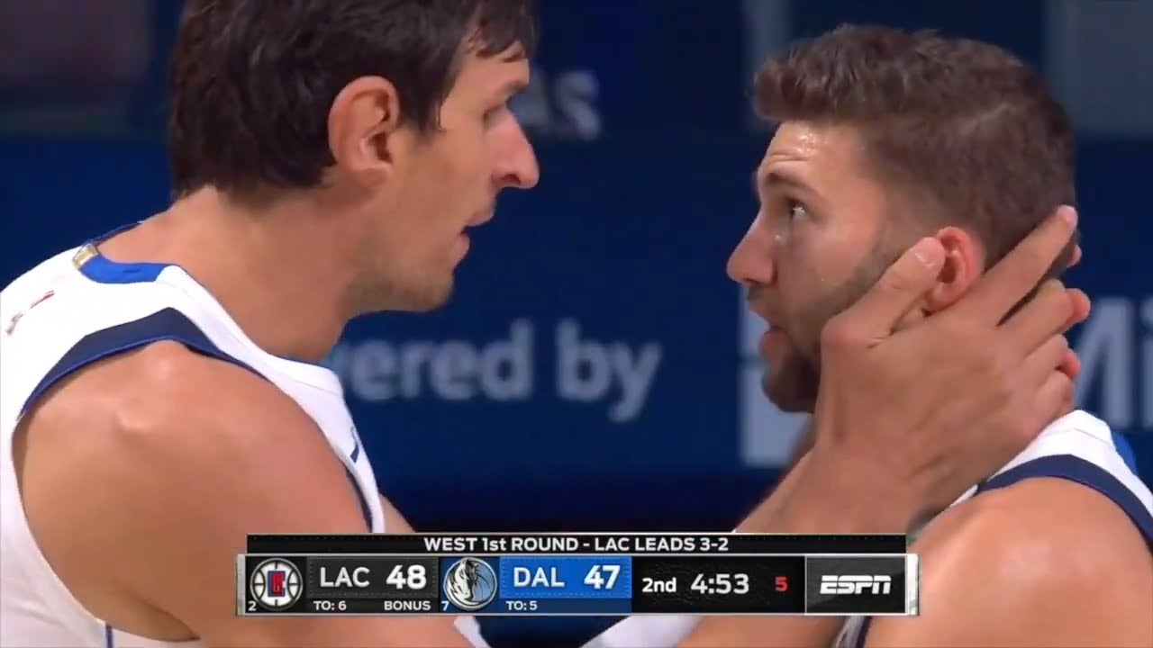 Boban Marjanovic shaking hands. That's all