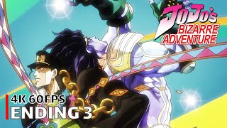 JoJo's Bizarre Adventure - Ending 3 [4K 60FPS | Creditless | CC]