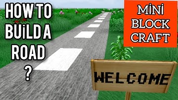 Building a Road - MİNİ BLOCK CRAFT