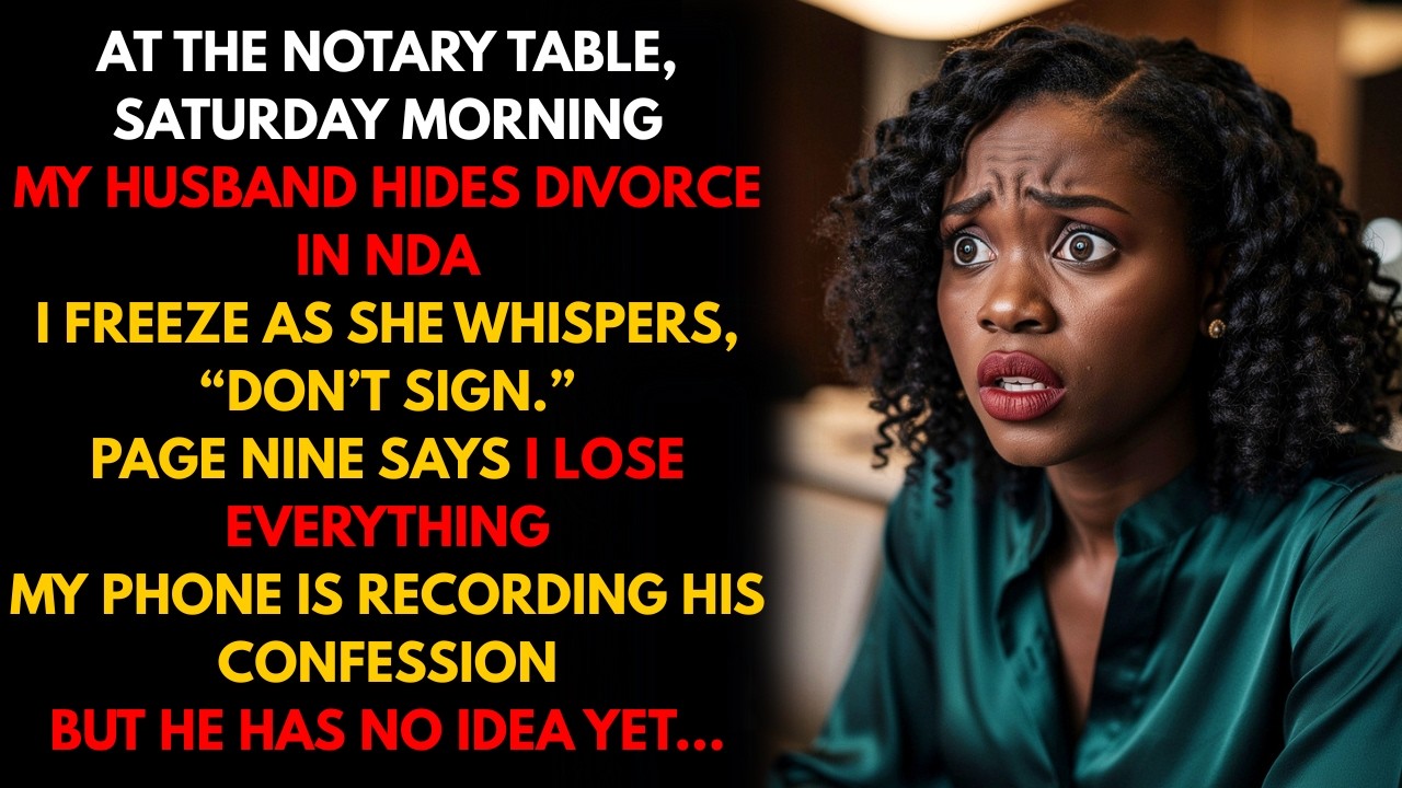 My Husband’s NDA Was Actually a Divorce Plan – The Notary Exposed Him...