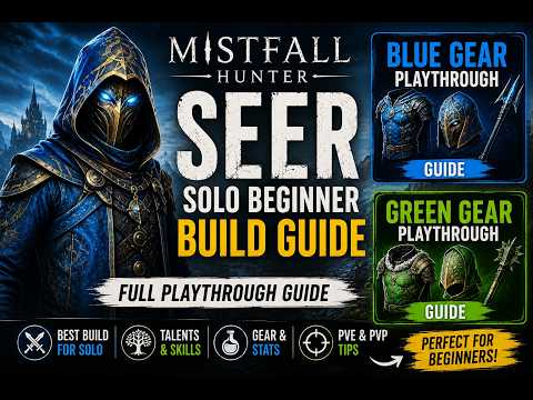 Video Mistfall Hunter Seer Solo Build Guide | Survivability & Damage Focused
