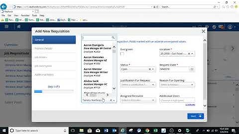 Creating a Requisition