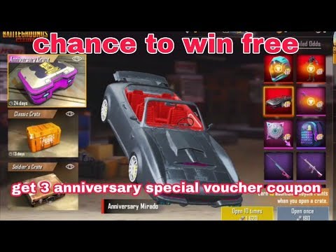 How to get 3 free anniversary voucher coupon try luck chance to win new car skin and more..