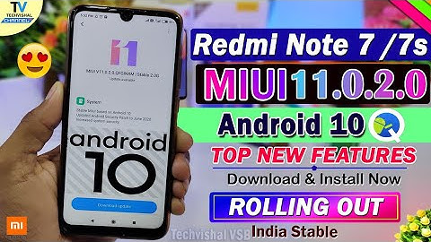 Redmi Note 7/7s Android 10 MIUI 11.0.2.0 Update Rolling Out | New Features | Redmi Note 7 Android 10