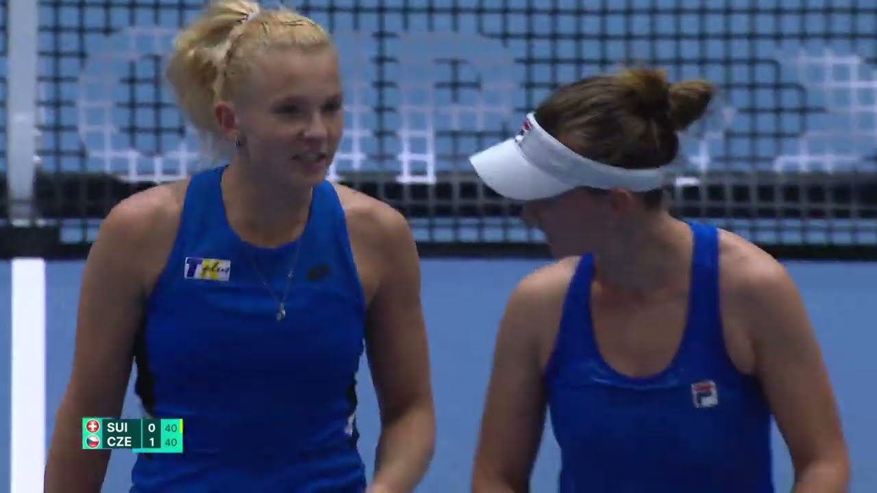 Highlights: Viktorija Golubic & Jil Teichmann (SUI) v Barbora Krejcikova & Katerina Siniakova (CZE)