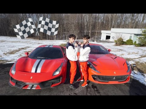 ferrari-488-pista-vs-ferrari-812-superfast-drag-&-roll-racing!