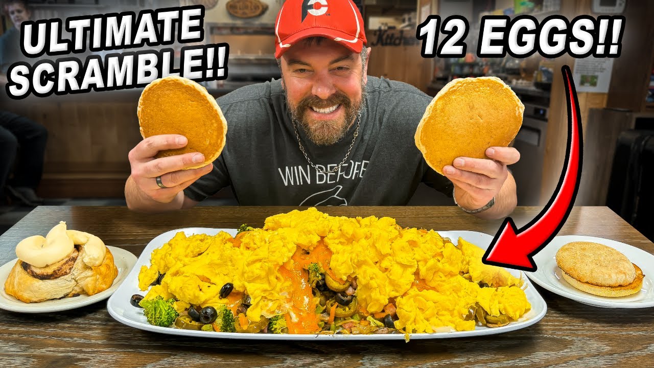 12-Egg Ultimate Breakfast Scramble Challenge at Pine Cone Cafe in