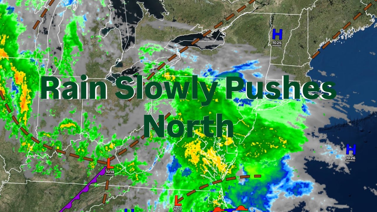 Rain Slowly Pushes North - YouTube