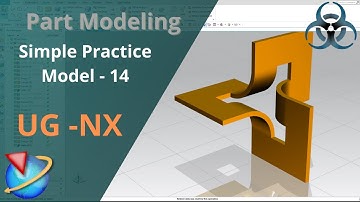 Siemens Unigraphics NX-Basic Part modeling Example 14 for beginners