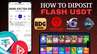 How to deposit flash usdt colour trading website. Full process in hindi. screenshot 1