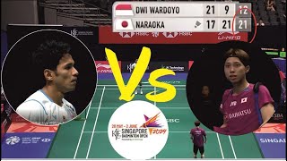 Chico Aura Dwi Wardoyo  vs Kodai Naraoka KFF Singapore Badminton Open 2024 #bwf