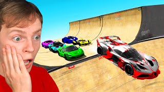 The RAREST SUPER CARS in GTA 5 vs MEGA RAMP!