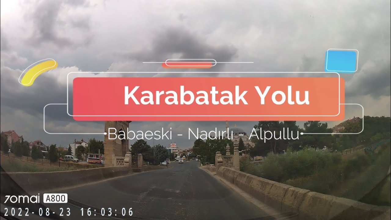 Karabatak'tan Babaeski Nadırlı Alpullu Yolu