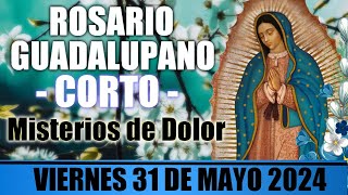 SANTO ROSARIO CORTO 31 DE MAYO 🌷 MISTERIOS DOLOROSOS 🙏 ROSARIO GUADALUPANO