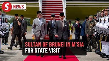 Sultan of Brunei arrives in Malaysia for four-day state visit