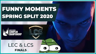 Funny Moments - LCS \& LEC Playoffs Round 3 \& Finals - Spring Split 2020