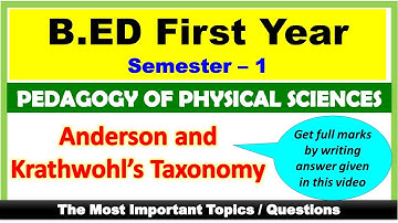 Anderson and Krathwohl