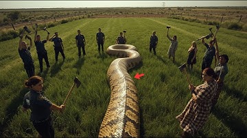 Giant Python Rescue: Heroic Team Battles Serpent to Save Mother Pig