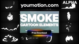 Free Flash FX Cartoon Smoke - Stylish Smoke Overlays — AE