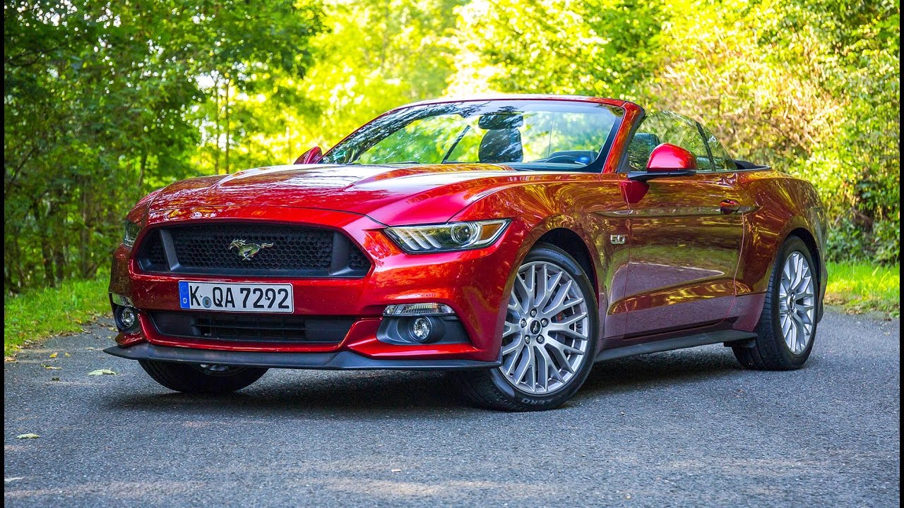 2016 Ford Mustang GT V8 Cabrio Test Drive | Review | Fahrbericht  (Deutsch/German) ///Lets Drive/// - YouTube