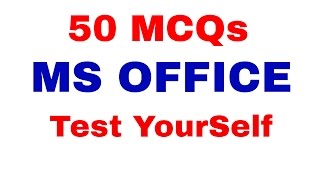 Top 50 MCQ Based on MS- OFFICE | Test your Knowledge | Computer Awareness [ In Hindi] Part 9(In this video i am explaining top 50 mcq based on Ms Office Computer awareness is very important for Bank Exams like ibps po, ibps clerk. three to five mark ..., 2016-11-21T09:54:16.000Z)