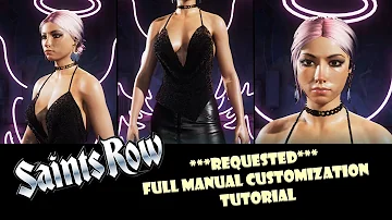 Saints Row - my best female character creation with sliders (manual customization as requested)