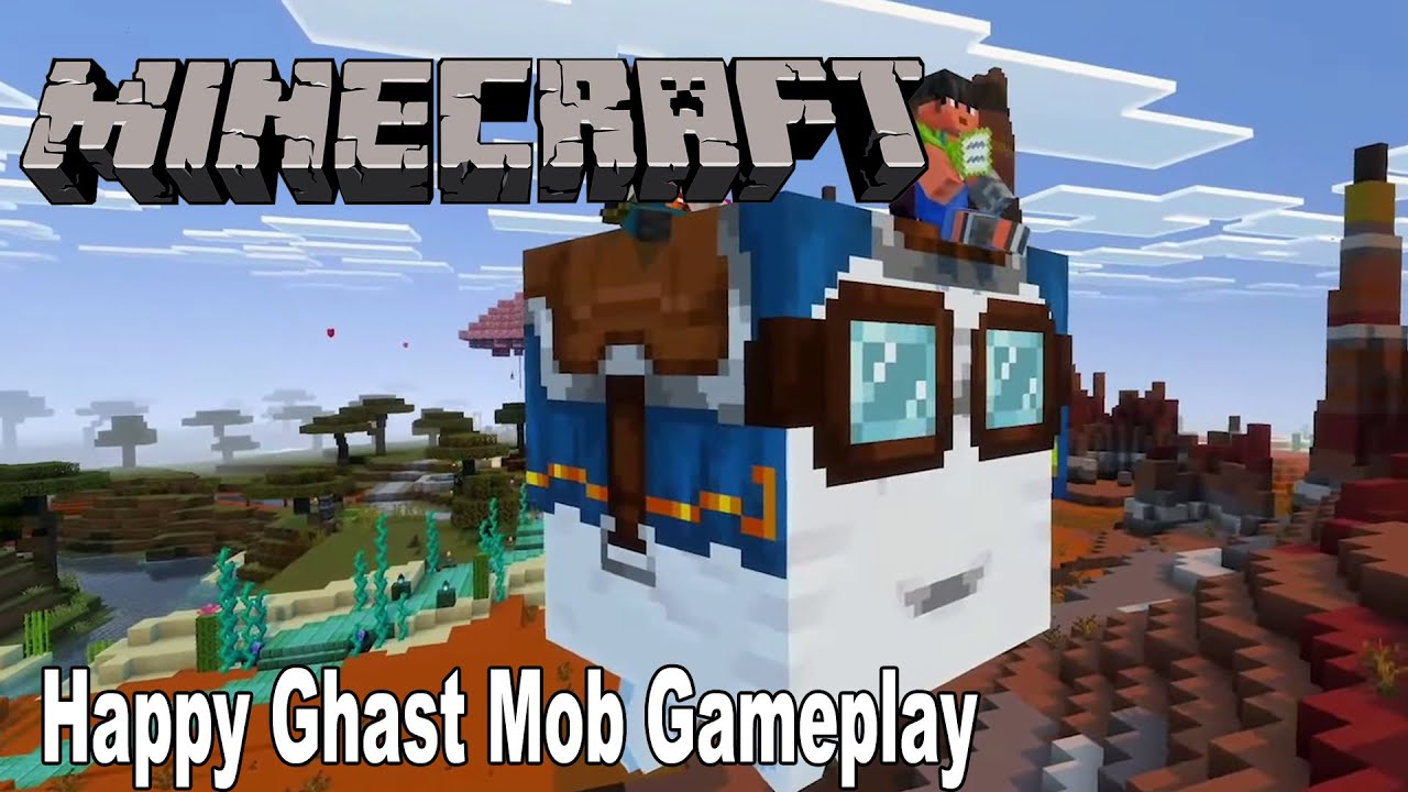 Minecraft Happy Ghast Mob Gameplay Showcase