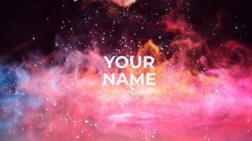 FREE 3D Intro #34 | Colorful Smoke Logo/Name Reveal | The Best Intro Templates Ever