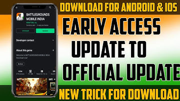 How To Update BGMI Early Access To Official Update | Battlegrounds Mobile India Download Official