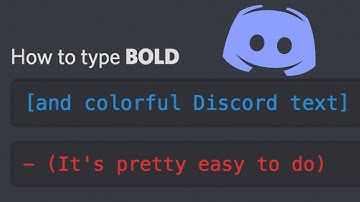 How to type BOLD text on Discord - Beginner