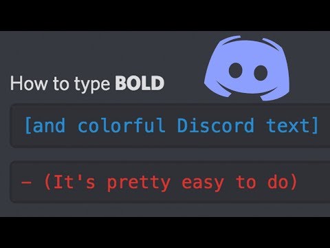 How to type BOLD text on Discord - Beginner's Tutorial