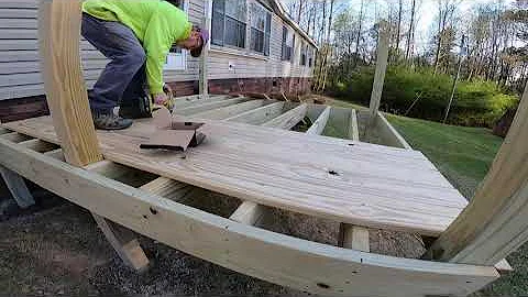 Old Stairs to NEW 8x8 Deck (Demo + DIY Build) in 2 minutes