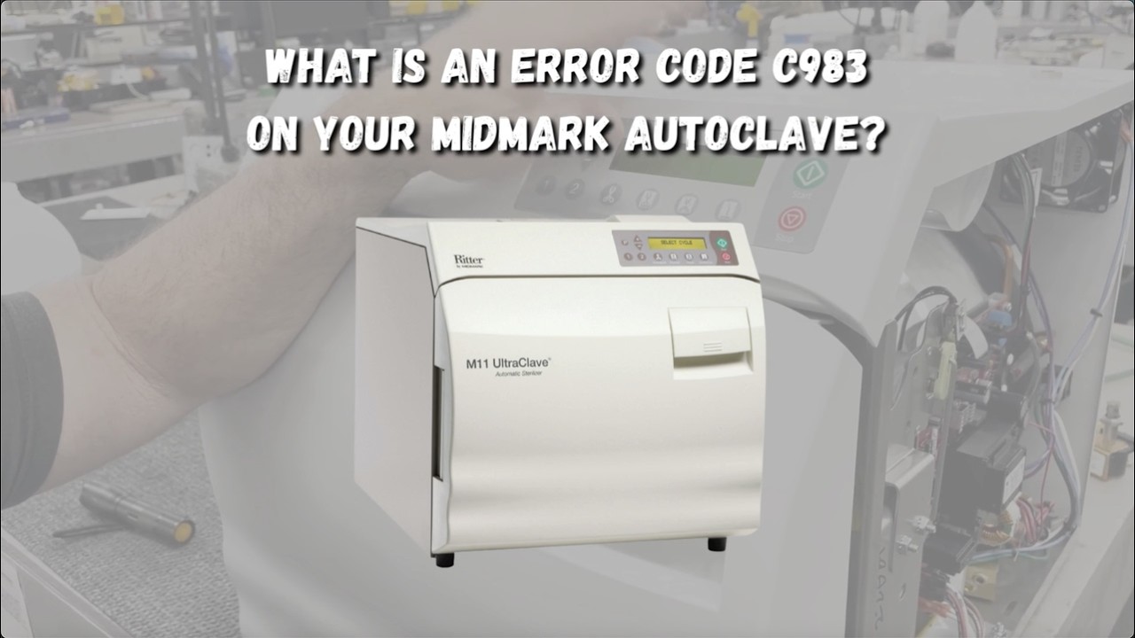 There are many common error codes that you'll run into when using your Midmark autoclave. But in this video, we'd like to focus on one of them, Error Code C983. One of our technicians, Ron, is here to show you the various causes behind an Error Code C983, and how you know when it's time to send it in for repairs.

If you do happen to run into any error codes like the C983 on your Midmark autoclave, or any error codes in general, give us a call and we'll help you out! Call us at 704-966-1650 Option 3, and our technicians will be available to walk you through the problem at hand and get you where you need to go next.

Here are our other resources available to anyone, anytime for FREE:

FREE Autoclave Technical Support Program here: https://statimusa.com/free-autoclave-technical-support/

FREE Preventive Maintenance Program here: https://statimusa.com/connect-with-us/

FREE Virtual Assistant Stanley Sterilizer here:
https://statimusa.com/stanley-sterilizer-your-virtual-autoclave-technician/

Free Use Music by OlexandrMusic
https://www.olexandrignatov.com/freemusic 
https://soundcloud.com/olexandrmusic 
https://www.youtube.com/olexandrmusic 
https://www.olexandrignatov.com

#autoclave #errorcodes  #midmark
