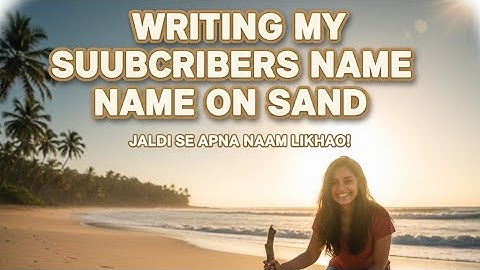 writing my subscribers name on attractive sand #shorts #viral #trending