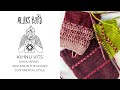 Kihnu vits braid knit jogless in the round continental style knitting tutorial by aleks byrd