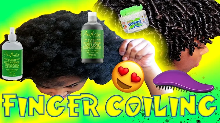 Satisfying Type 4 Finger Coils with Wetline Gel | Long-Lasting Curl Definition