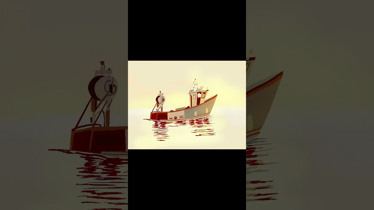 GOLDEN HOUR BOAT SPEEDPAINT 🌇 #art #painting #illustration #pleinairpril #pleinair #speedpaint