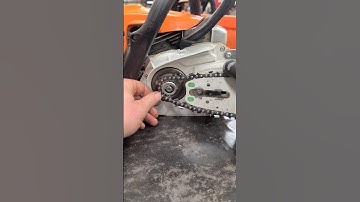 BEST WAY TO INSTALL A CHAIN ON A STIHL CHAINSAW  #diy #shorts #donyboy73