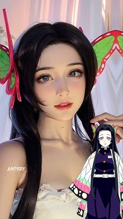 Kanae in Real life 😘| Demon Slayer characters | Anime edit | #shorts #naruto #demonslayer #anime