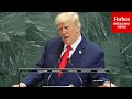 JUST IN: Trump Rails Against 'Globalist Migration Agenda' During Hardline UNGA Speech