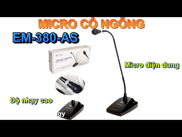 Đập Hộp Micro Cổ Ngỗng Độ Nhạy Cao EM-380-AS