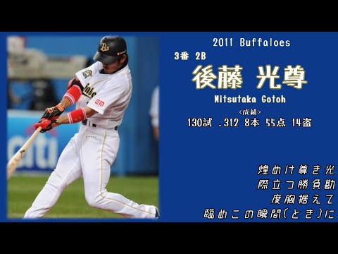 2011年 オリックス・バファローズ応援歌1-9