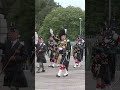 Drum Majors lead the Massed Bands playing on the march in Aberdeen 2023 Armed Forces Day #shorts