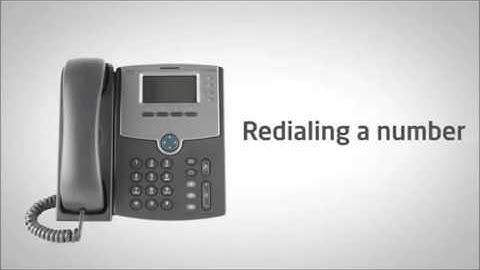 Cisco SPA504G Training Part 4 -  Redialing a number