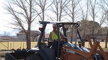 Skip Loader Grader Work by Operator Nielsen