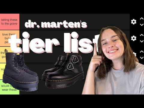 dr. martens tier list | reviewing 25 pairs of docs!