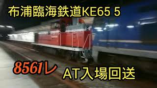 【配給輸送】布浦臨海鉄道KE65 5 AT入場疎開あいの風とやま鉄道小杉駅通過